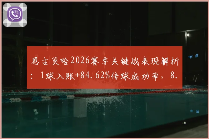 恩古莫哈2026赛季关键战表现解析：1球入账+84.62%传球成功率，8.2分评分背后有何价值