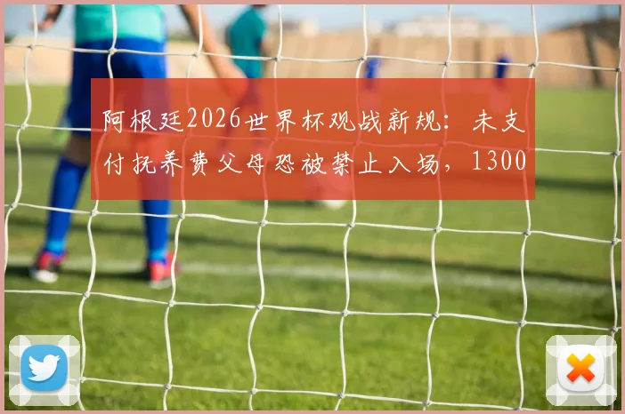 阿根廷2026世界杯观战新规：未支付抚养费父母恐被禁止入场，13000人受影响引热议